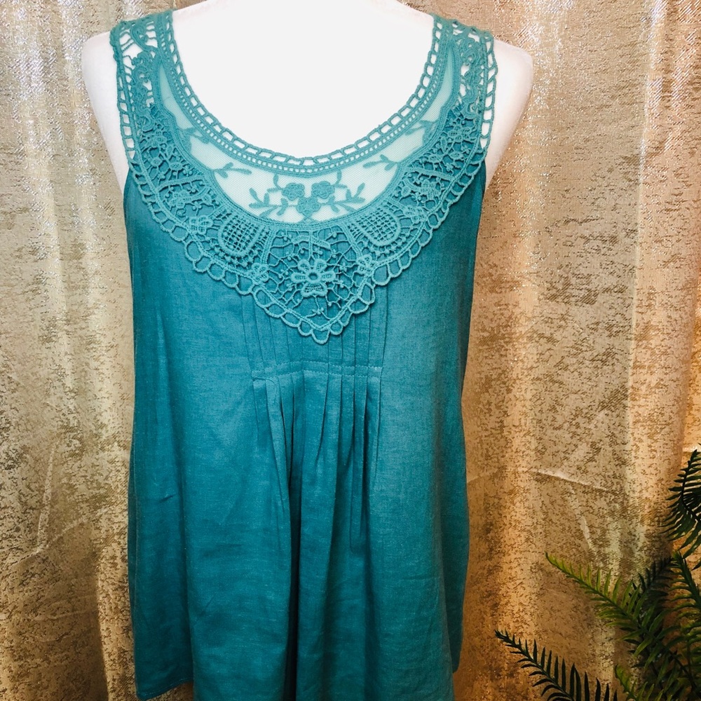Teal tank top